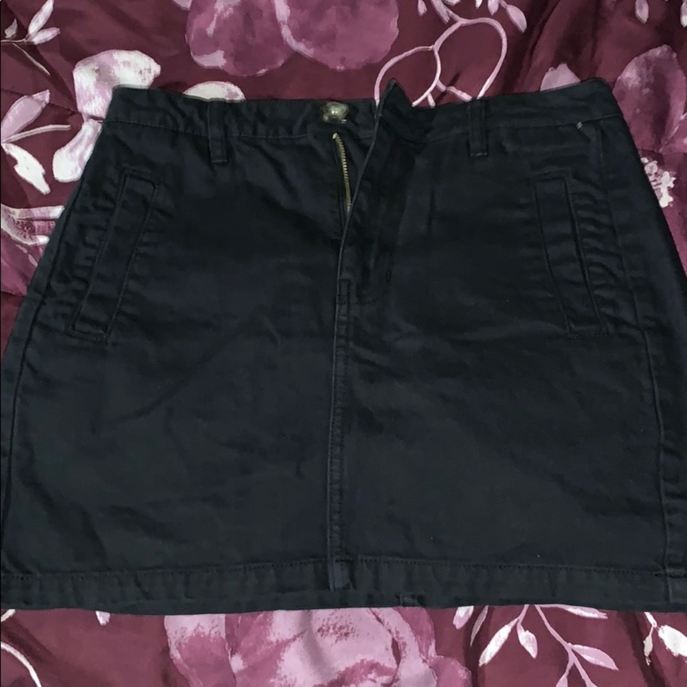 Black jean skirt